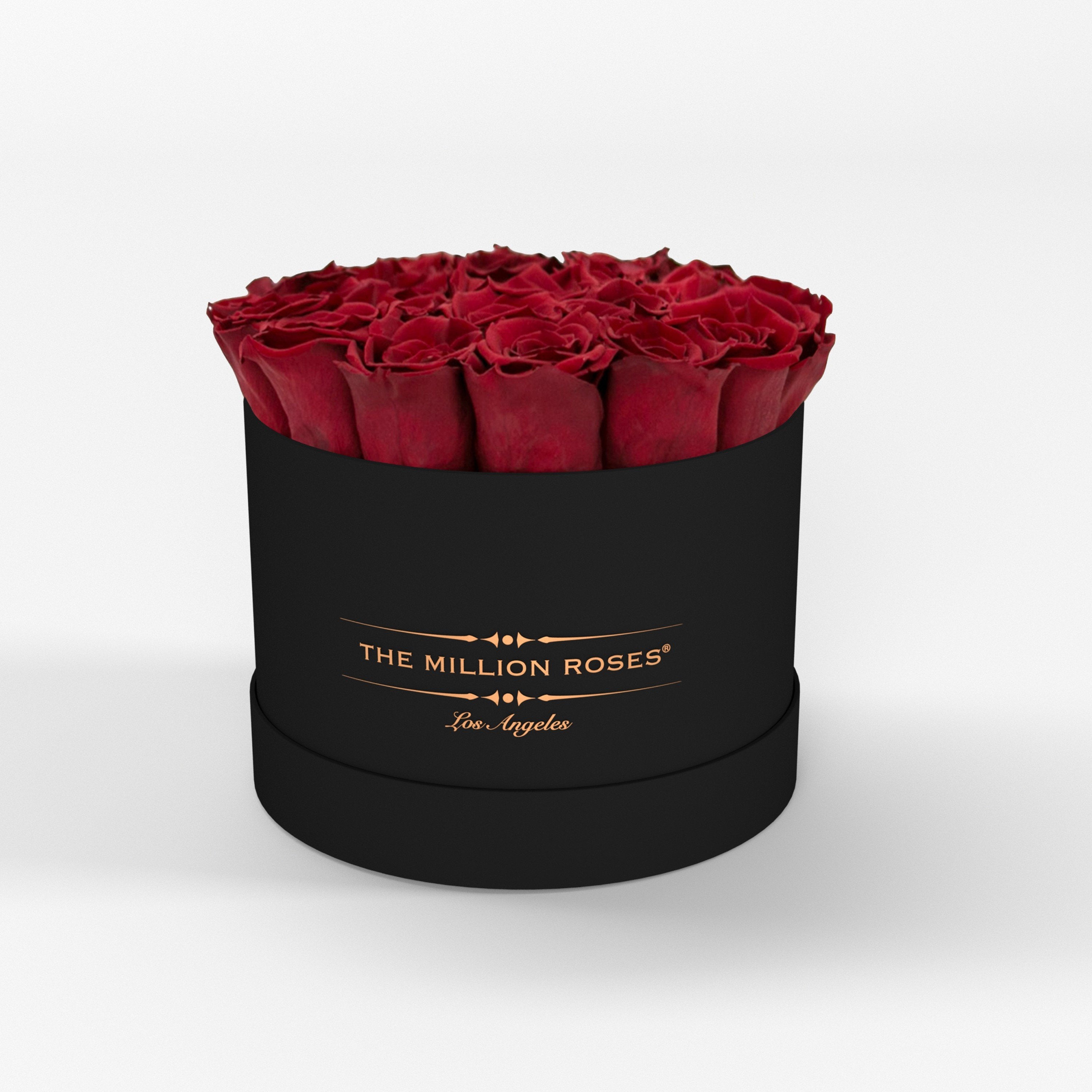 ( LA ) Black - Classic Box with Red Roses