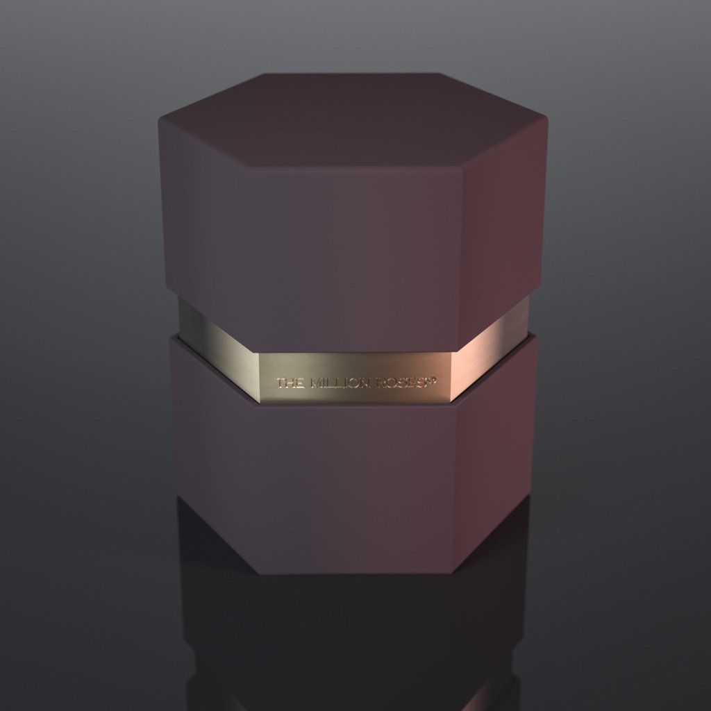 one in a million™ - hexagon coffee box / copper ring / dark-purple rose purple eternity roses - the million roses