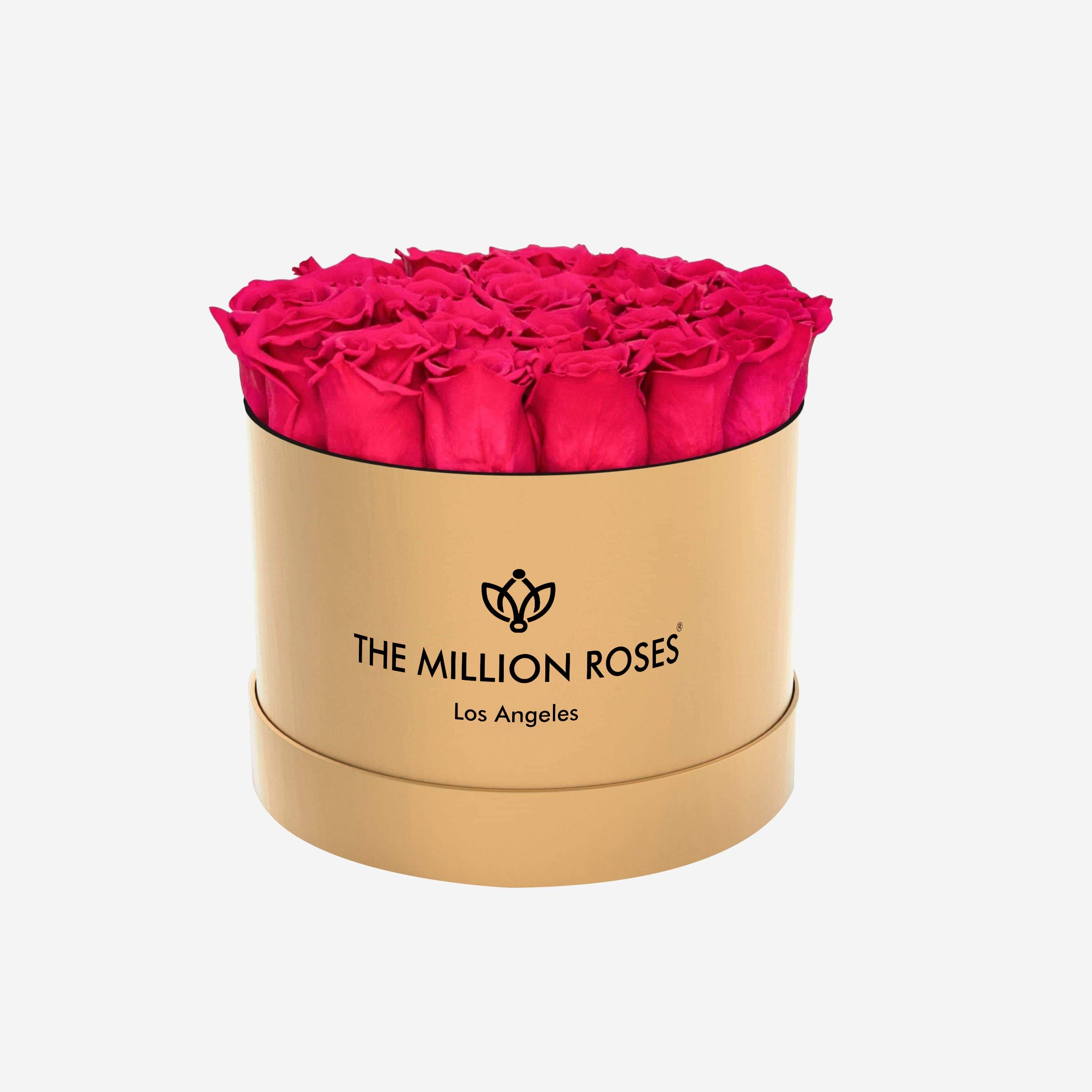 Classic Gold Box | Magenta Roses - The Million Roses