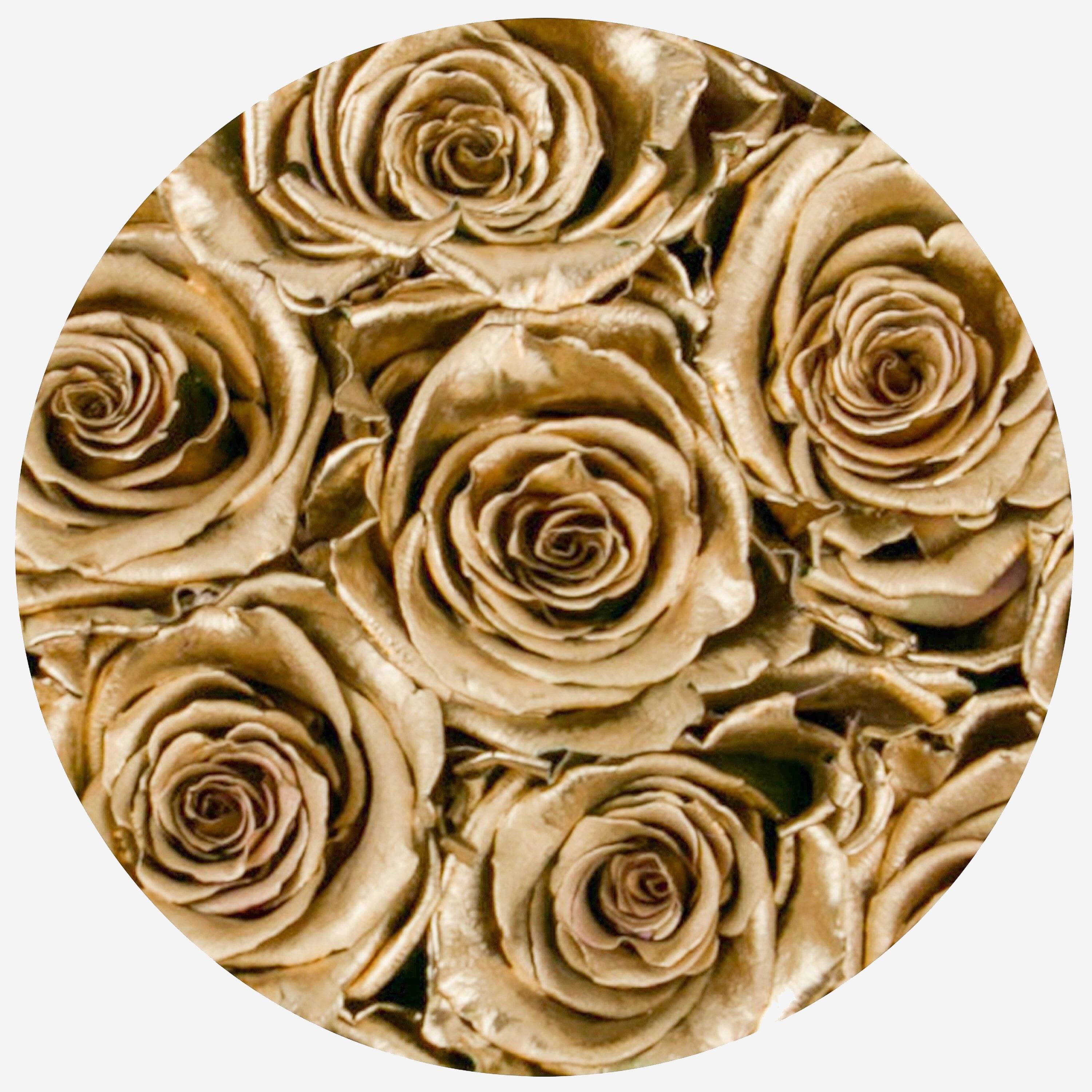 Basic White Box | Love Edition | Gold Roses - The Million Roses