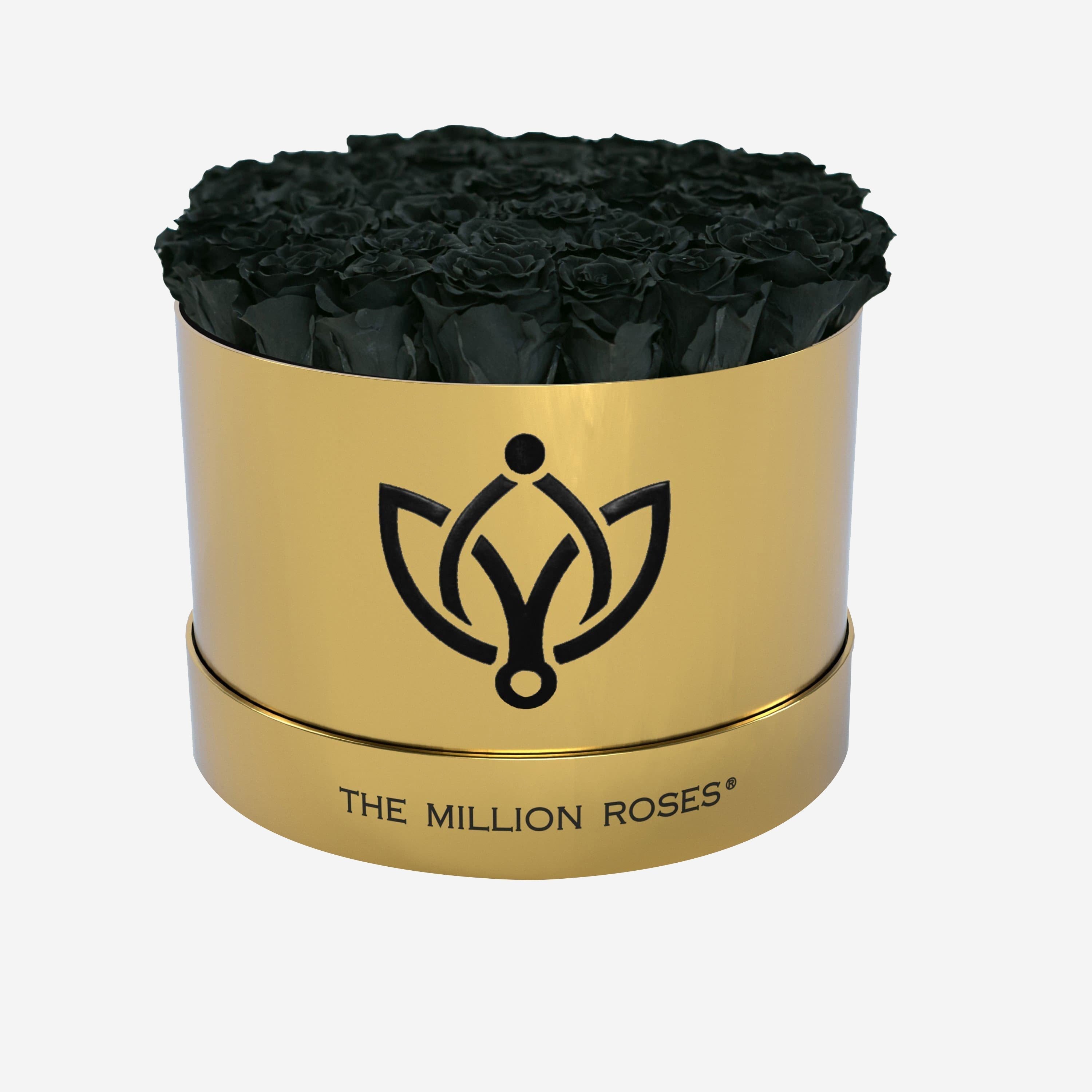 Supreme Mirror Gold Box | Black Roses - The Million Roses