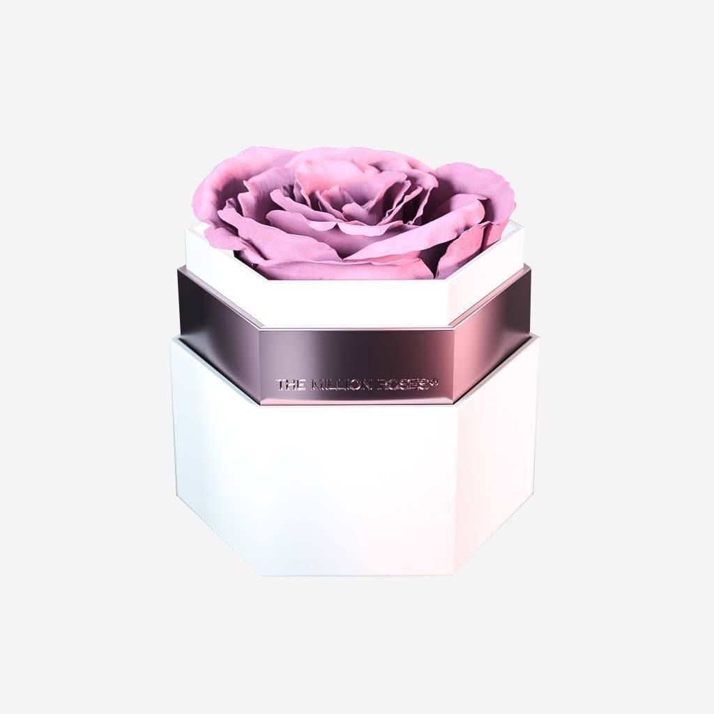 One in a Million™ Gray Hexagon Box | Red Rose - The Million Roses