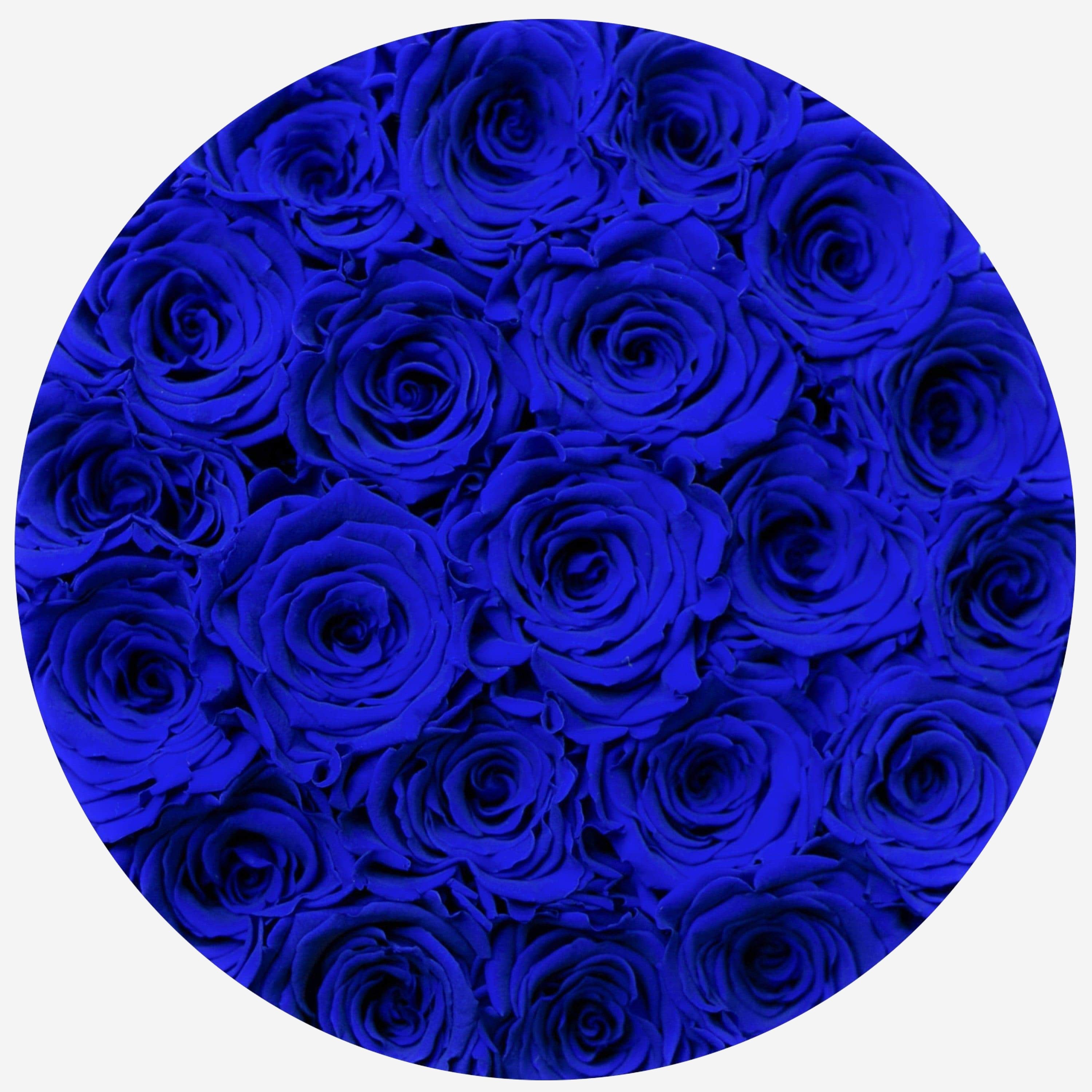 Classic Royal Blue Suede Box | Royal Blue Roses