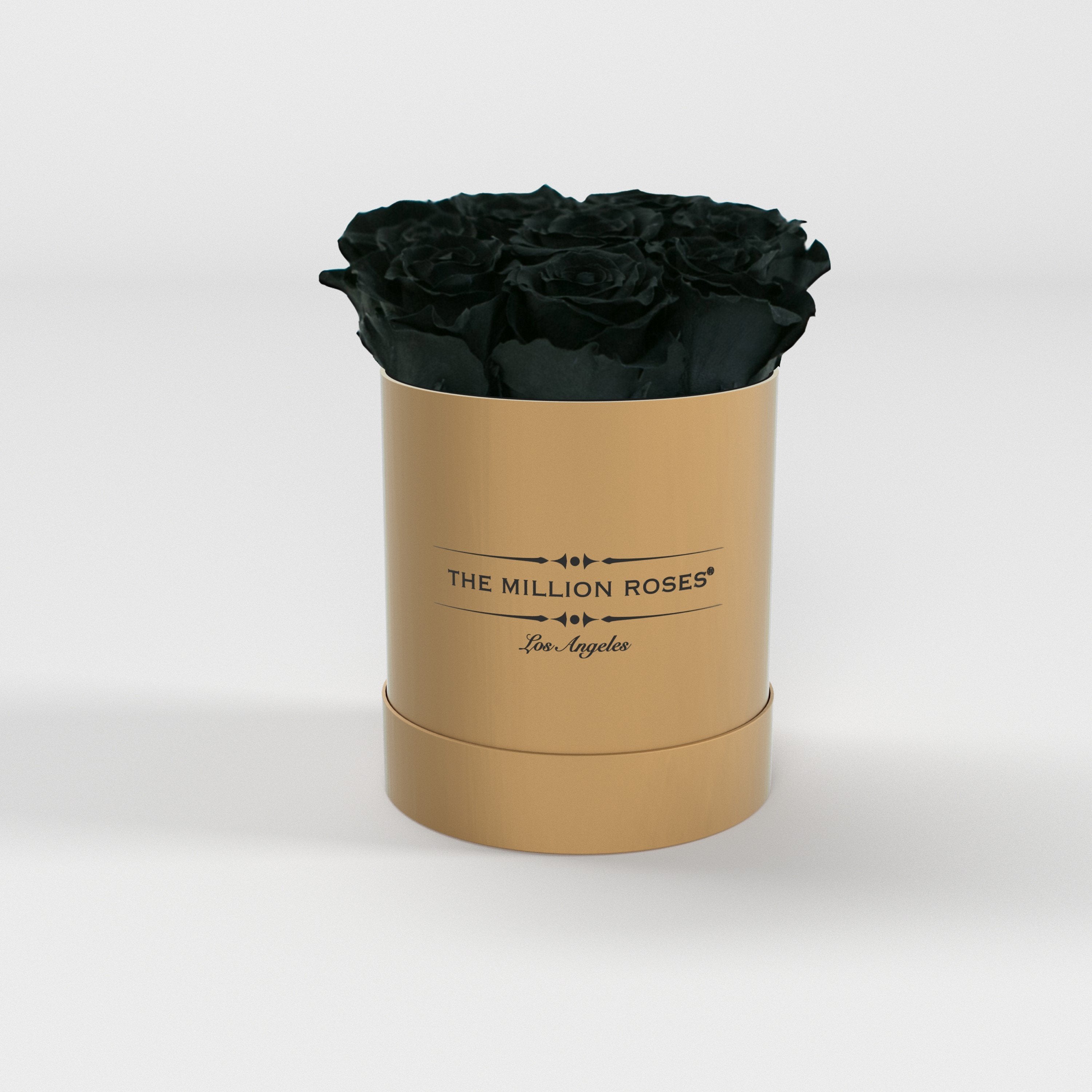 ( LA ) Gold - Basic Box with Black Roses