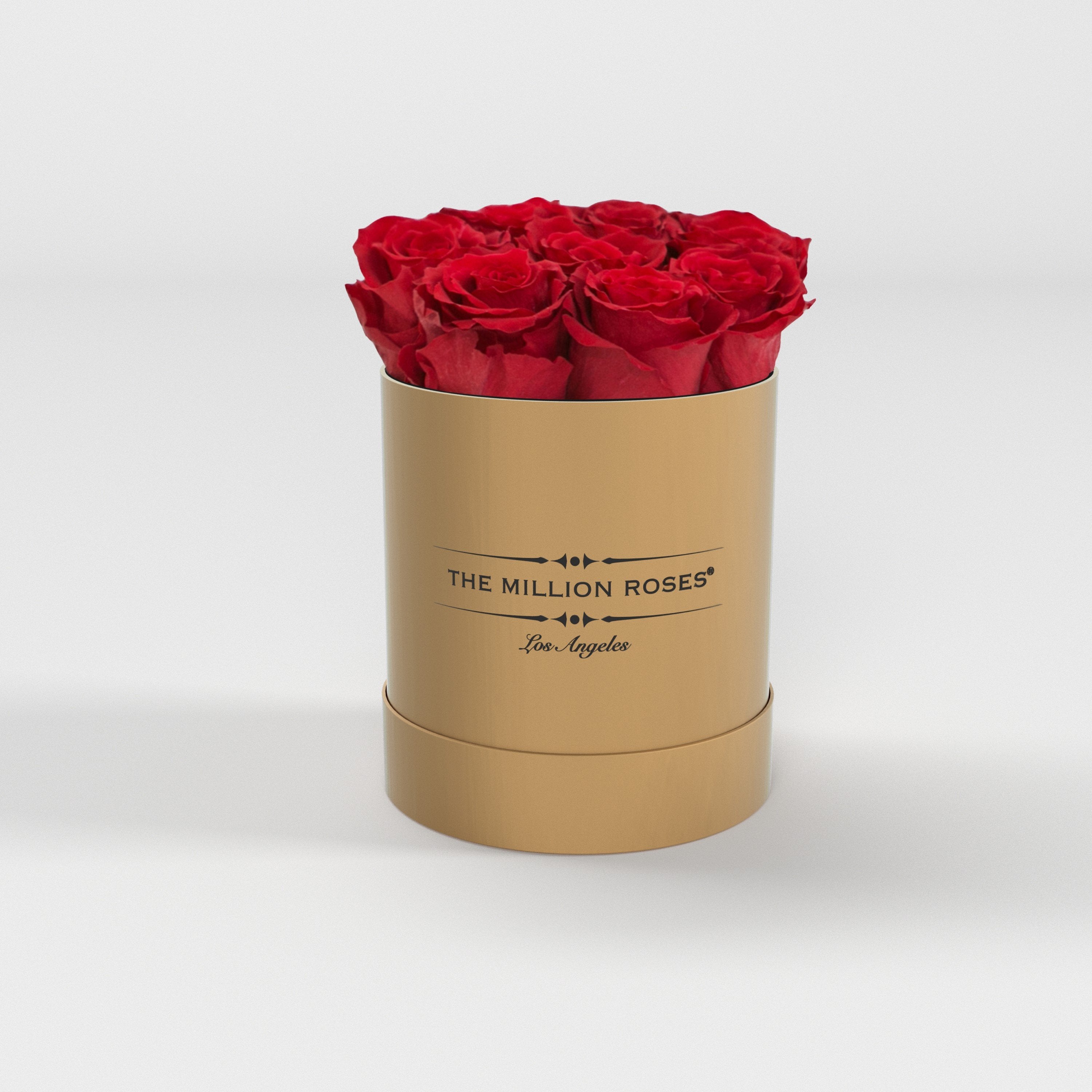 ( LA ) Gold - Basic Box with Red Roses