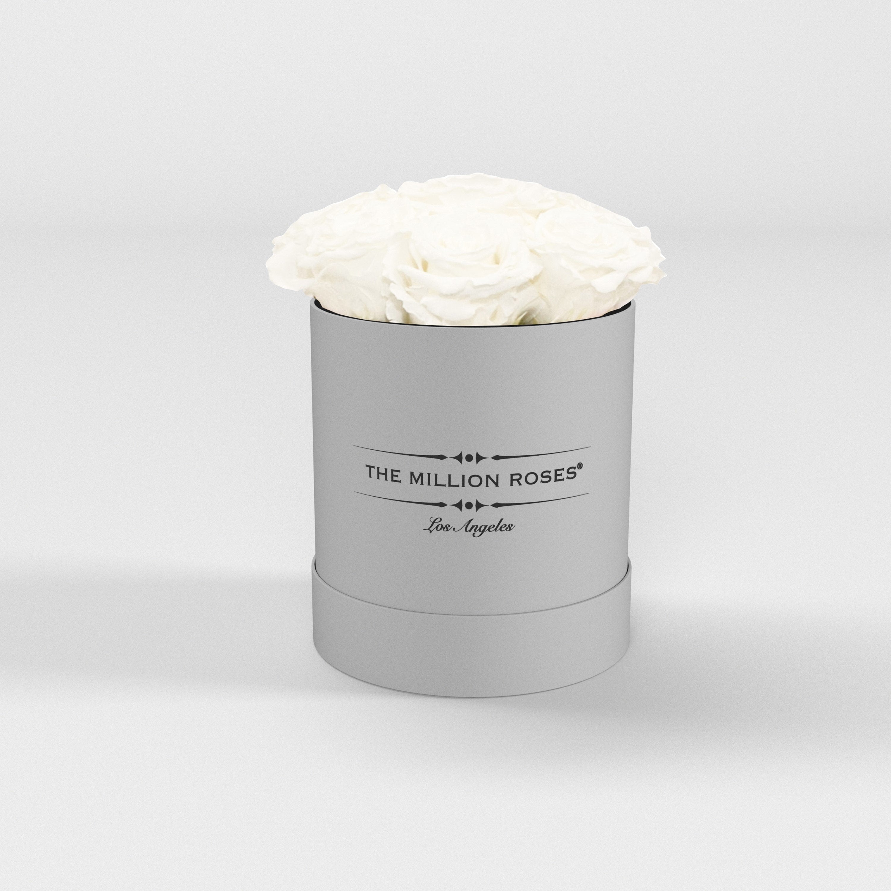 ( LA ) White - Basic Box with White Roses