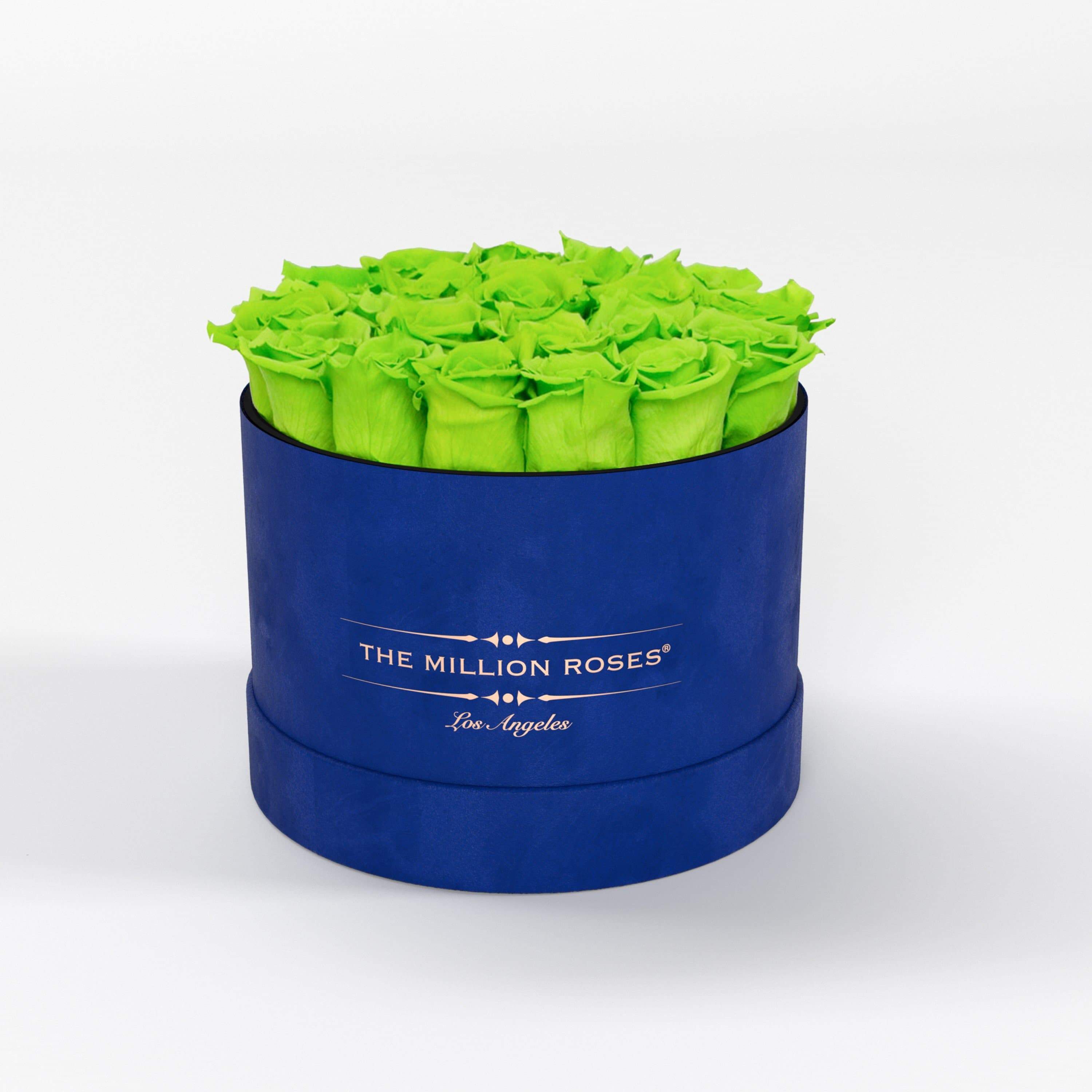Classic Royal Blue Suede Box | All Colors - The Million Roses