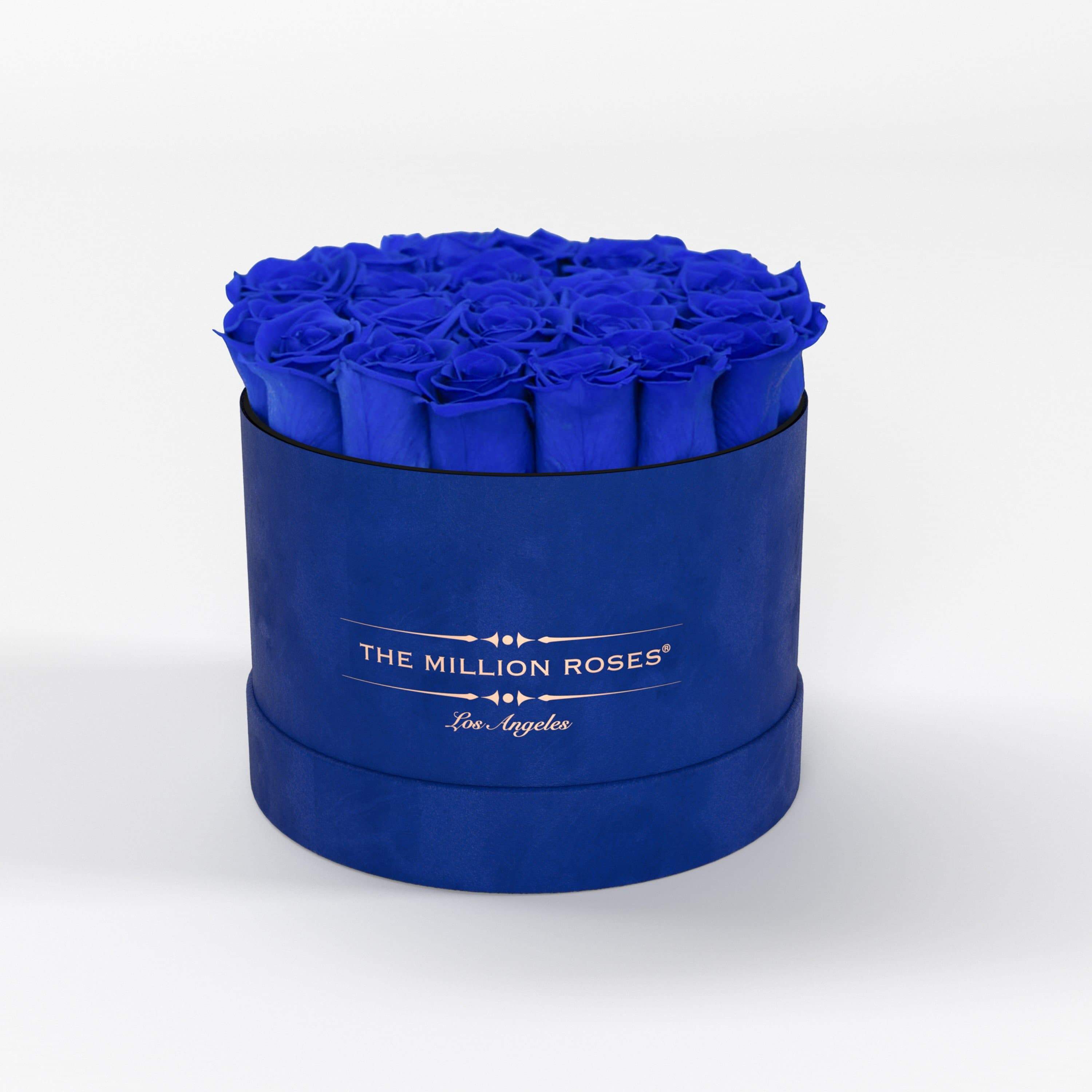 Classic Royal Blue Suede Box | All Colors - The Million Roses