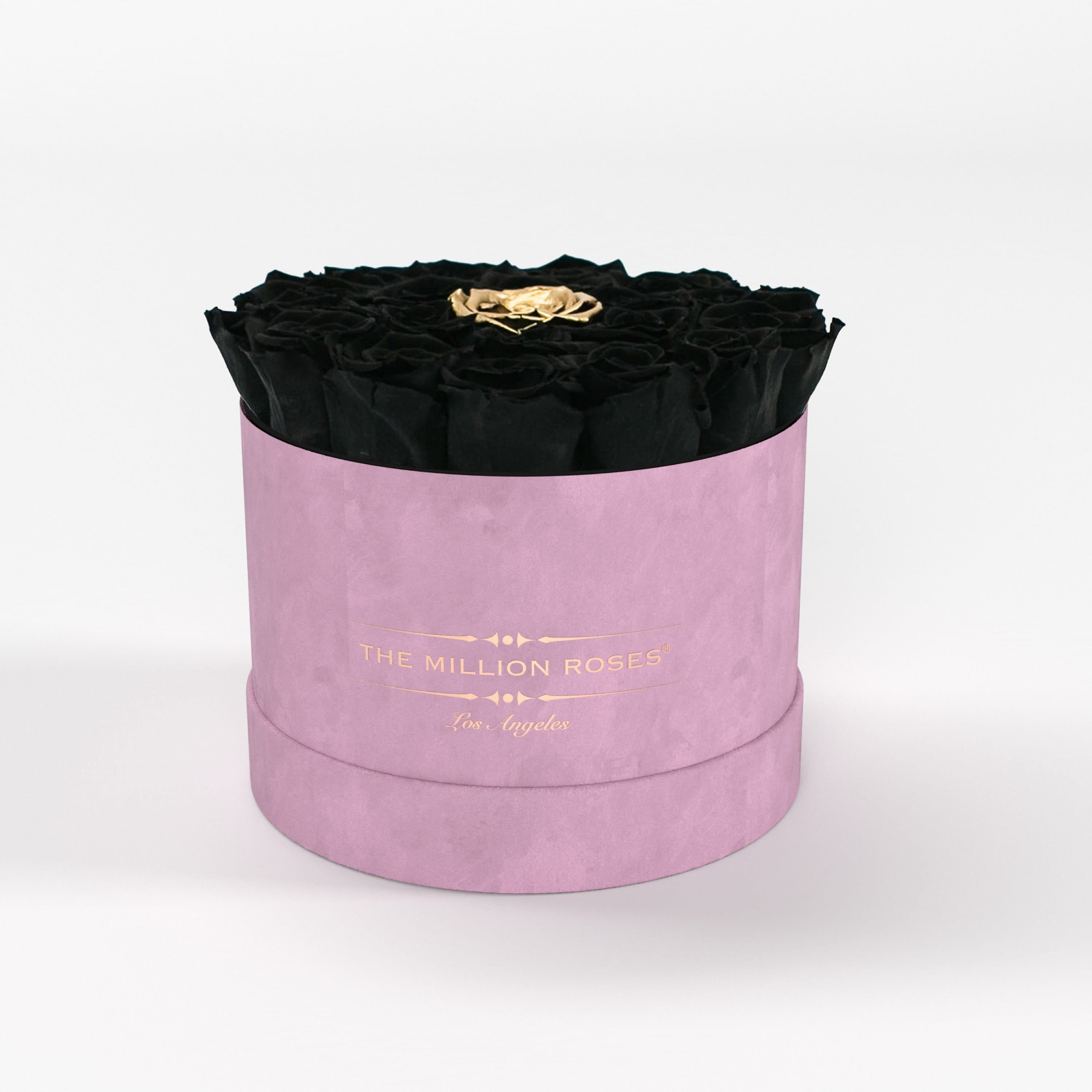 Classic Light Pink Suede Box | All Colors - The Million Roses