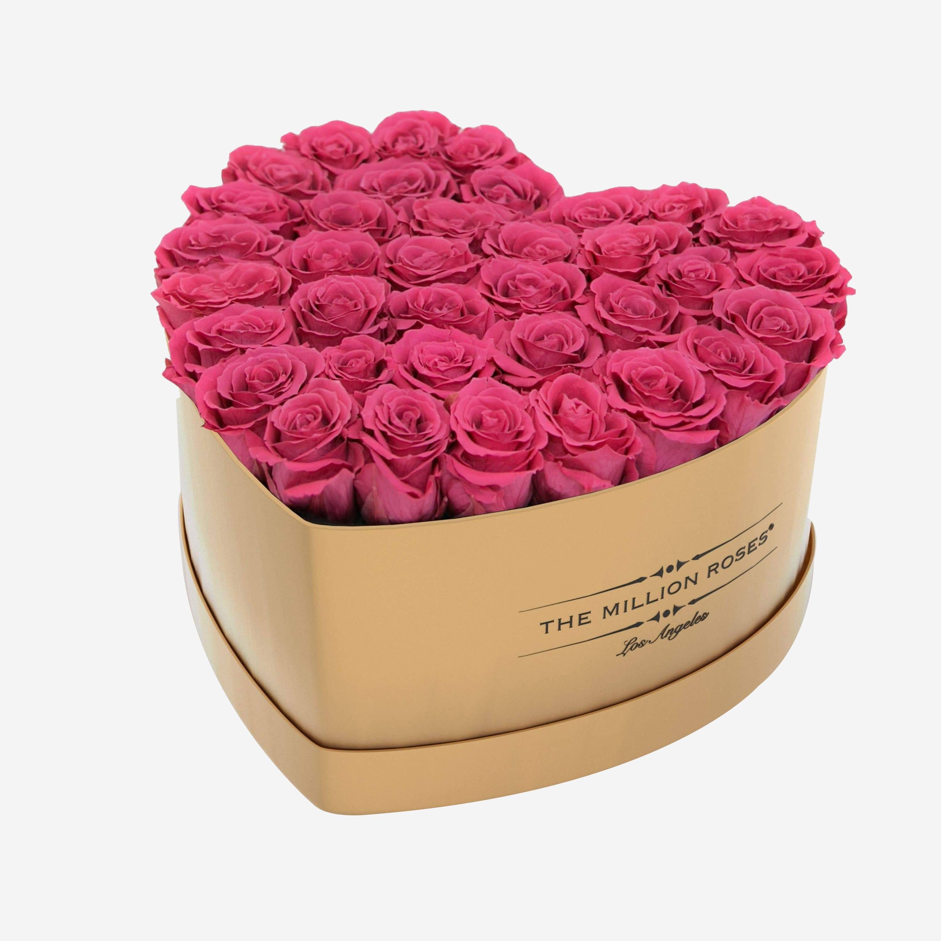 Heart Gold Box | All Colors - The Million Roses