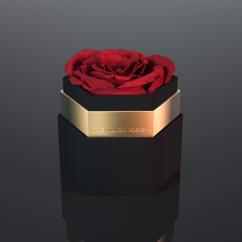 The Hexagon LOVE Edition - Black Box - Red Roses