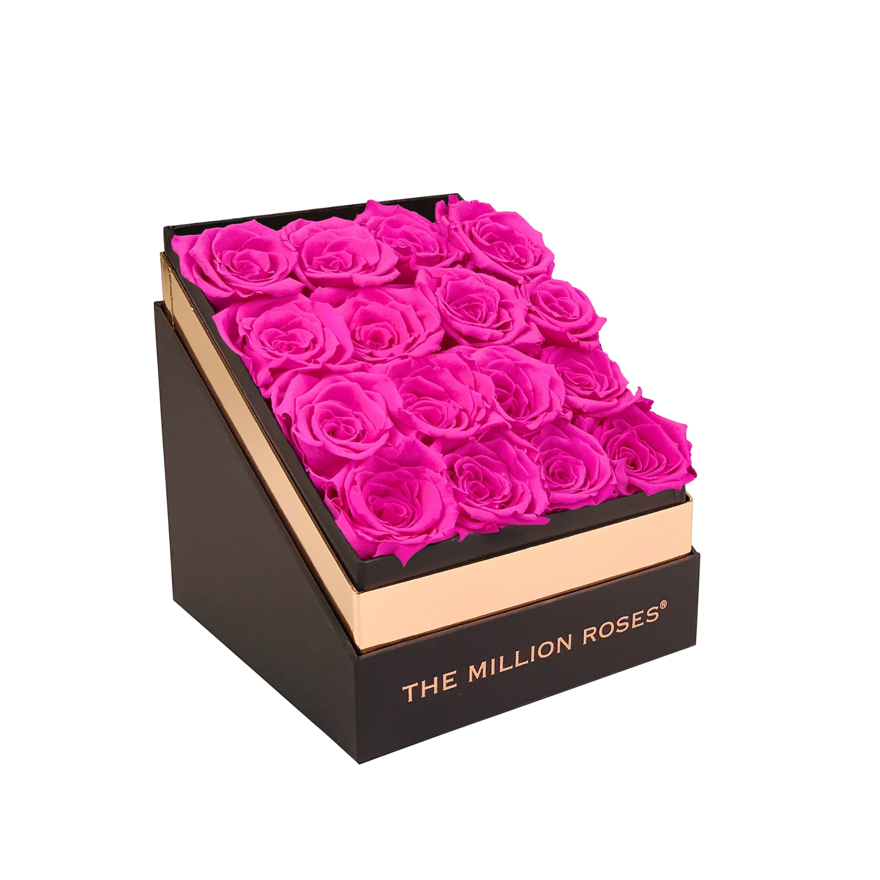 The Square - Coffee Box - Neon Pink Roses