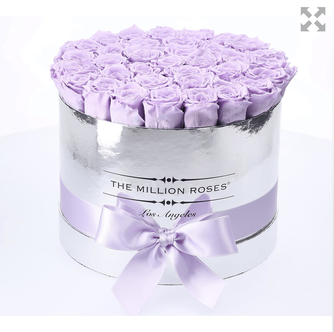 the million medium box - mirror-silver - lavender ETERNITY roses lavender eternity roses - the million roses