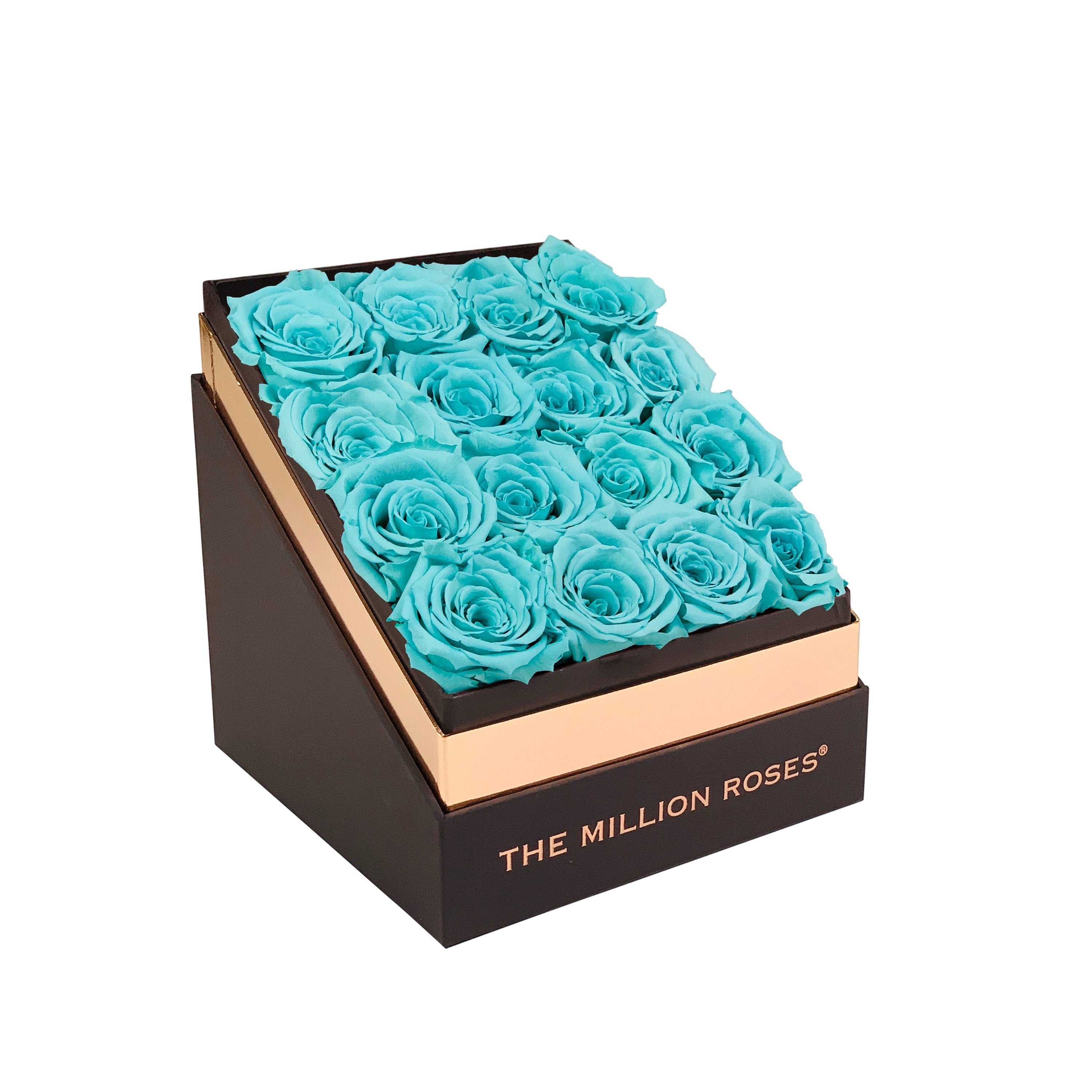 The Square - Coffee Box - Tiffany Blue Roses