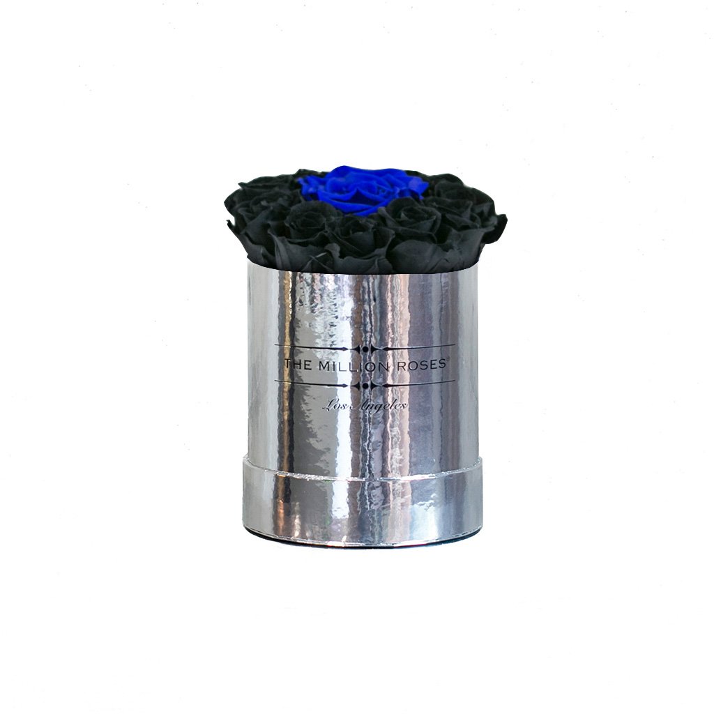 basic round box+ - mirror-silver box - black roses black roses - the million roses