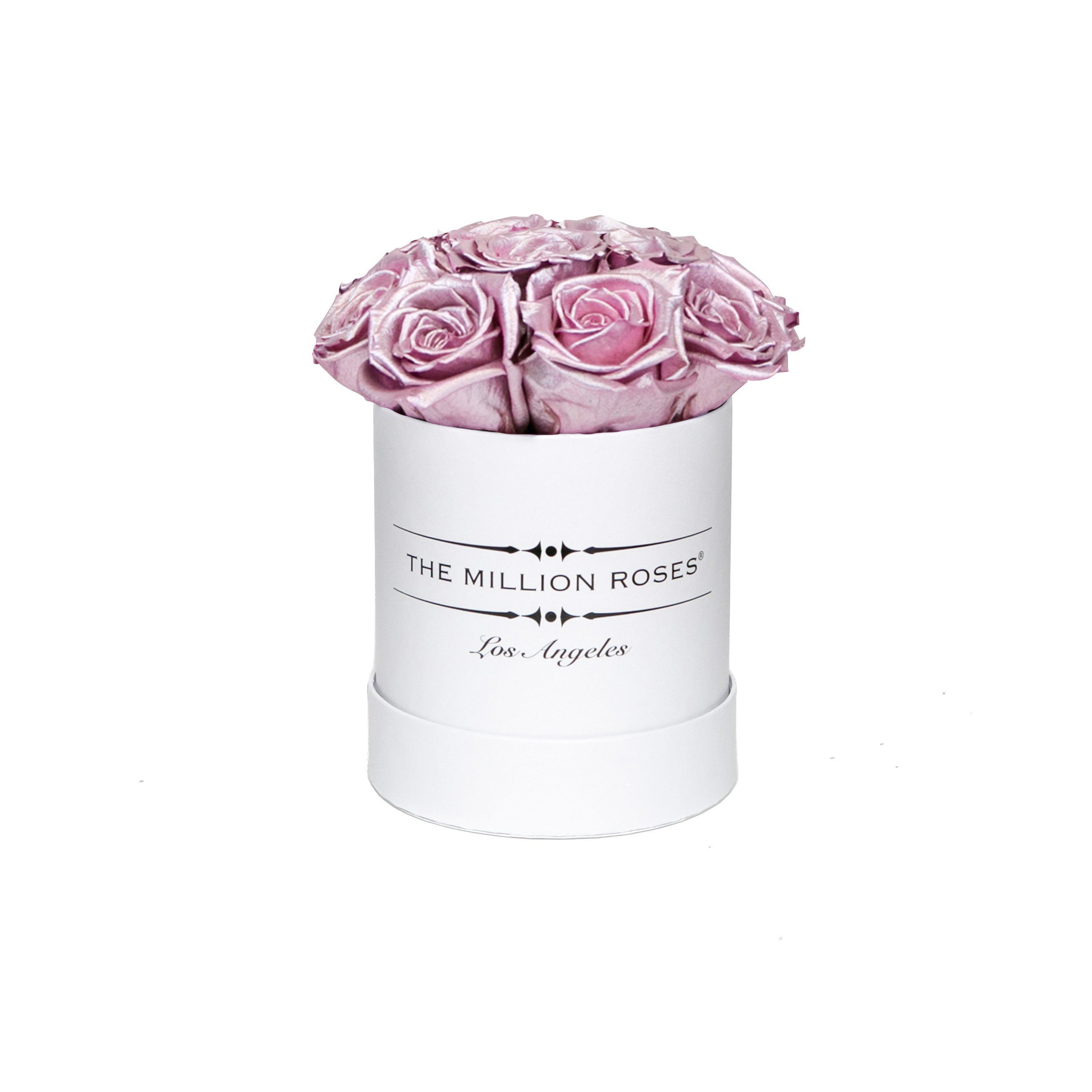 the million Basic+ box - white - rose-gold ETERNITY+ roses pink eternity roses - the million roses