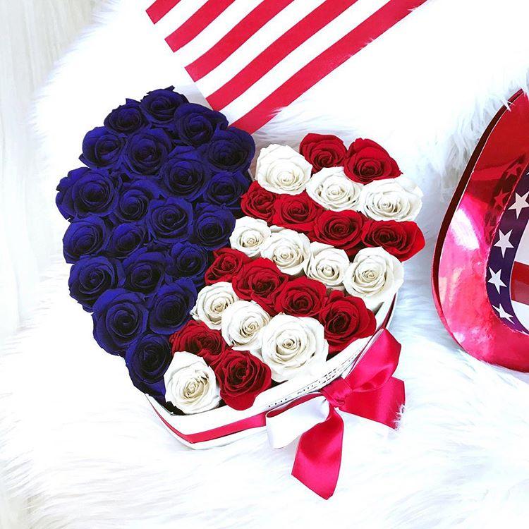 LOVE box - white - US Flag - (Special Edition)